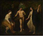 Benjamin West Choice of Hercules between Virtue and Pleasure oil painting artist